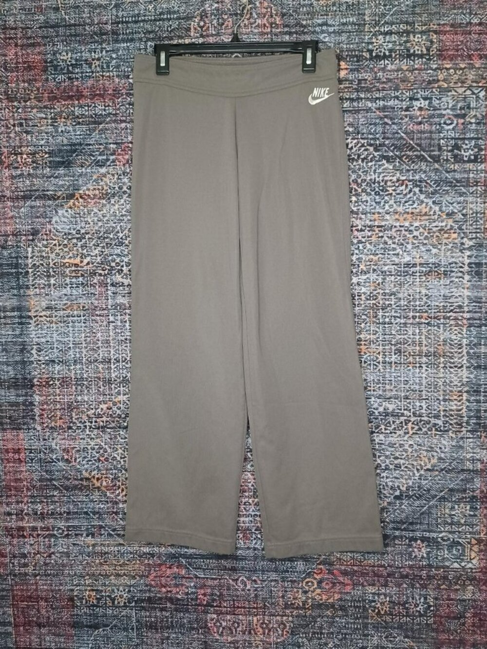Vintage Y2K Nike womens light brown fleece lined yoga pants S